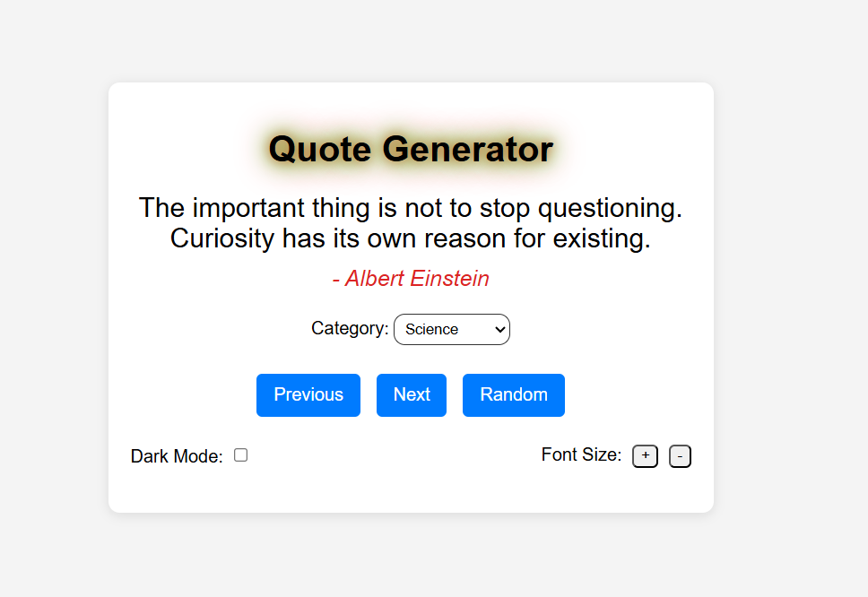 Quote Generator