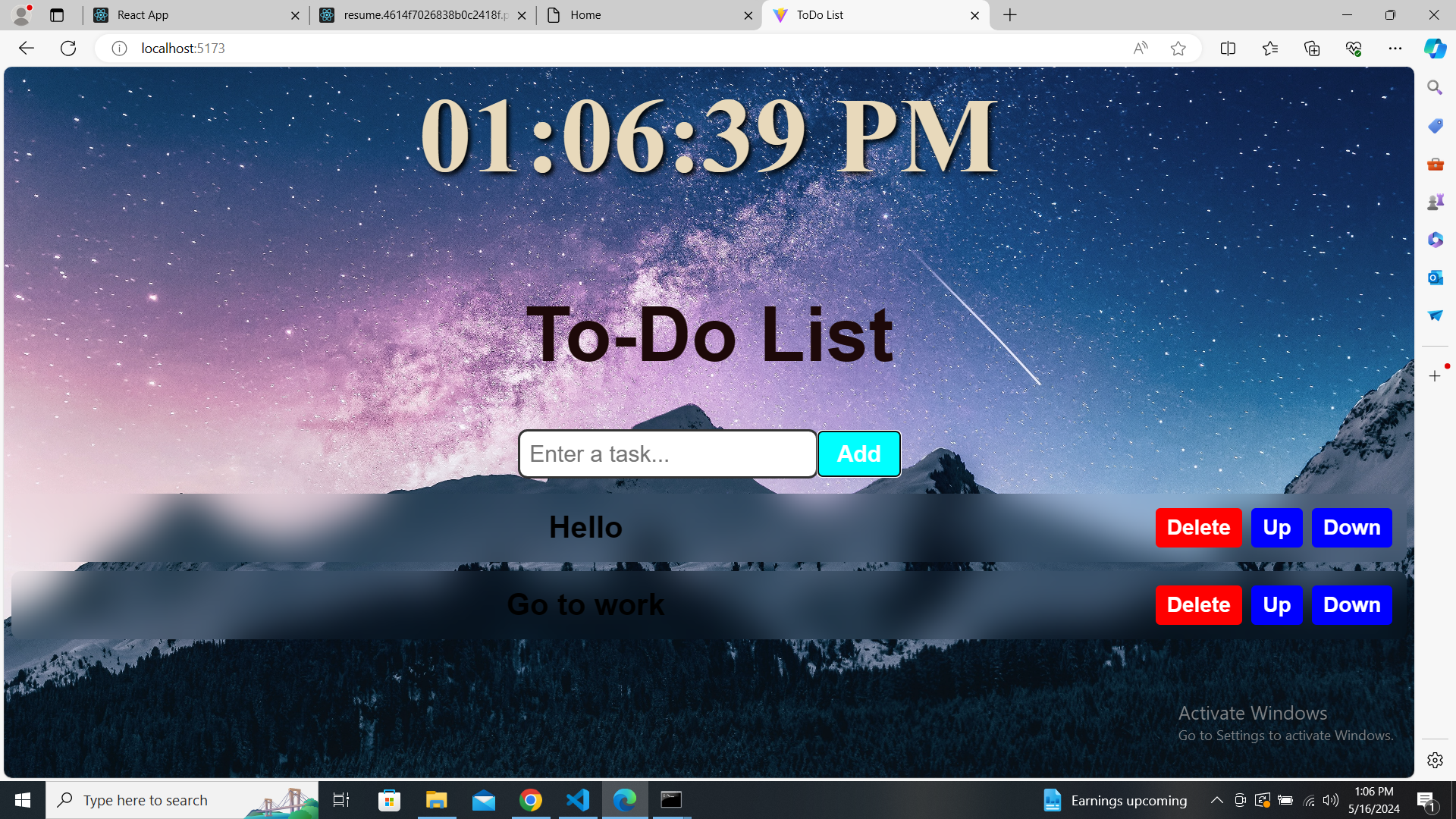 ToDo List App
